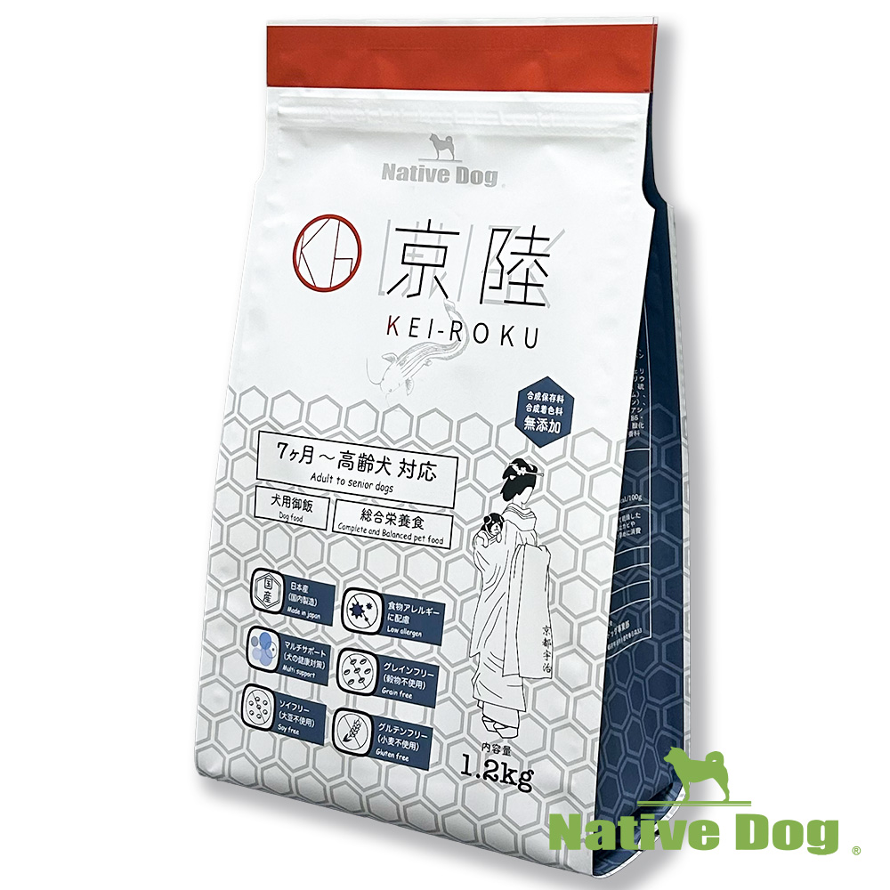 ネイティブドッグ ドッグフード 国産 京陸（けいろく）1.2kg