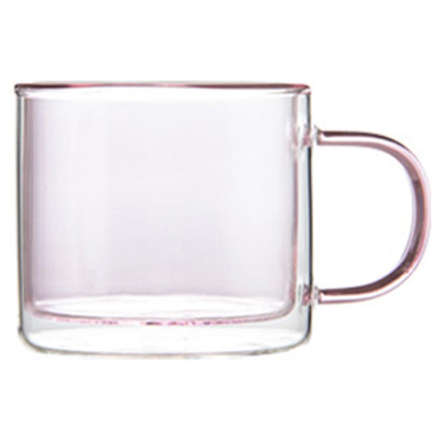 ステンドグラス コーヒーカップ 二重ガラスカップ マグカップ 耐熱2層手吹き製作グラス かわいいレトロデザイン グラス カラーグラス コップ 耐熱ガラス｜nattyandco｜03