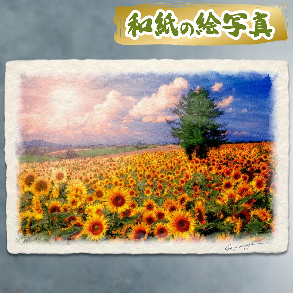 風水 玄関 絵画 絵 インテリア アートパネル 風景画 花の絵 夏 黄色