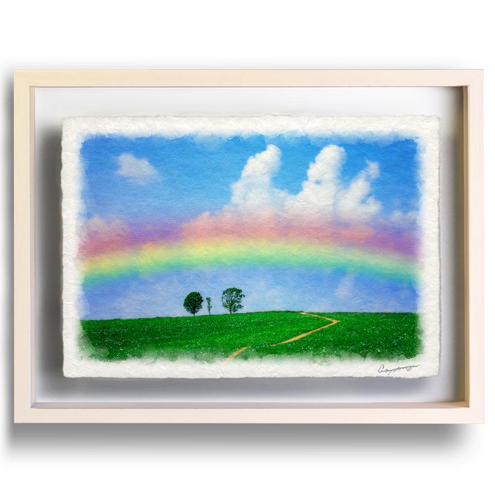 風水 玄関 絵画 絵 インテリア アートパネル 風景画 夏 空 雲 丘 緑 青