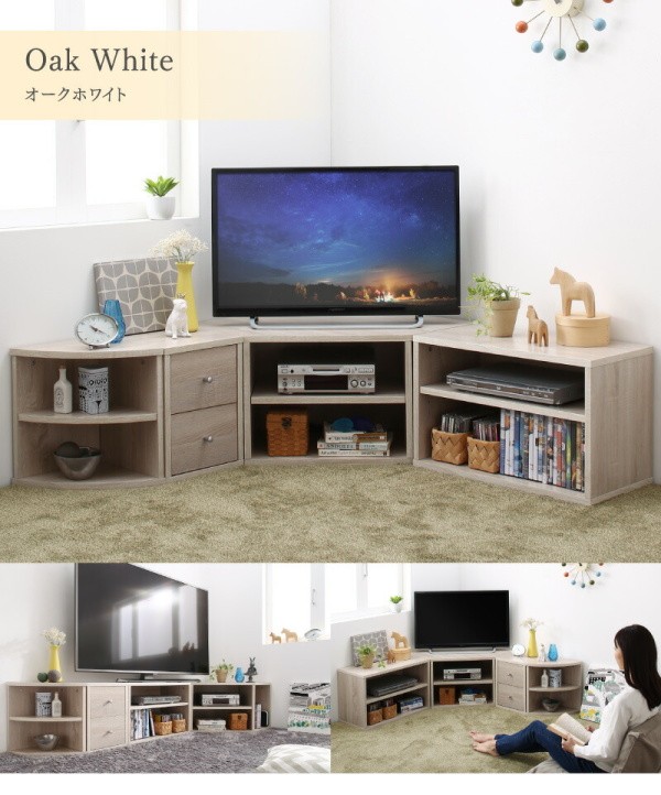 お得セット】 コーナータイプ テレビ台 4点 セット ローボード