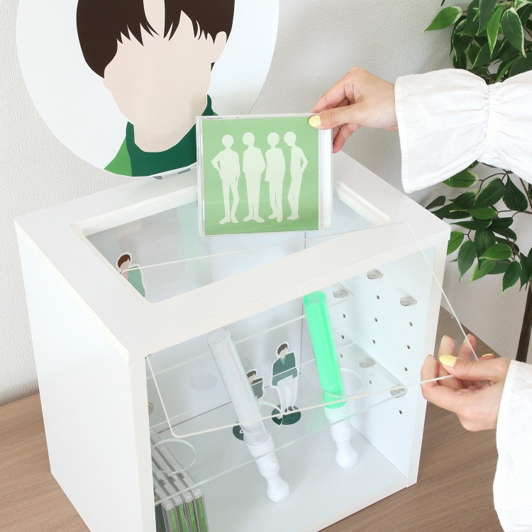 推し活 ディスプレイ 収納ボックス 幅36.6cm 推し グッズ ラック