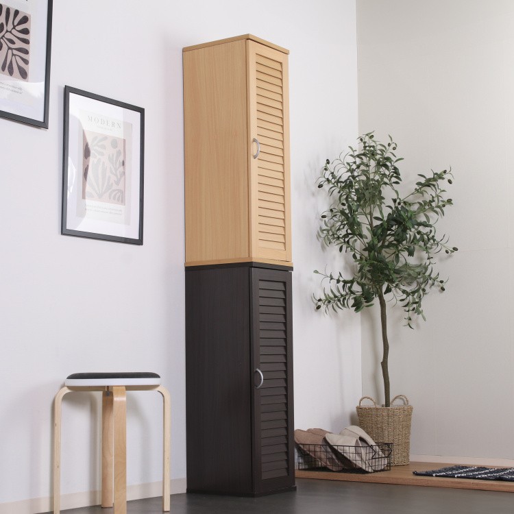 ルーバー扉 スリム シューズボックス 幅28.7cm 下駄箱 シューズ 靴