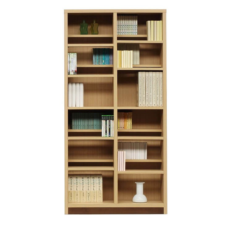 木製 ラック オープンラック 本棚 書棚 幅90cm ハイタイプ 奥行