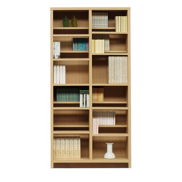 木製 ラック オープンラック 本棚 書棚 幅90cm ハイタイプ 奥行29cm 可動式棚 シンプル 本 書類 飾り棚 収納 棚 インテリア 家具_2