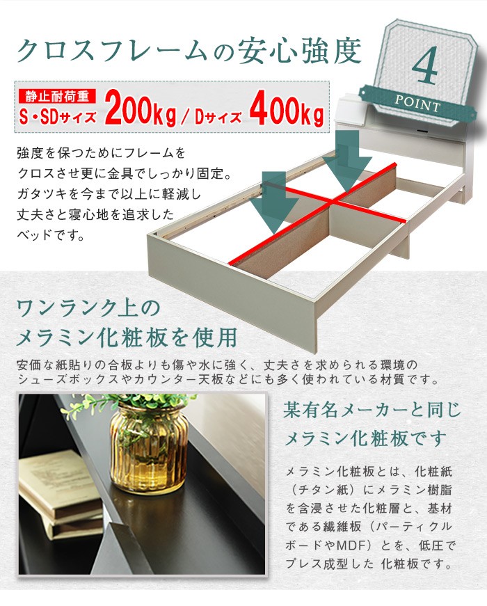 シングルベッド！ライト＆コンセント口＆引き出し付き！49800円を13800円 シングル ベッド 引出し 収納 LEDライト 照明付 USB コンセント