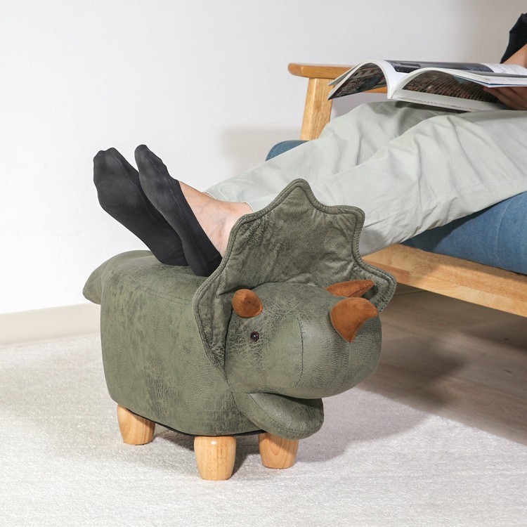 ヴィンテージ 木製スツール 動物の足デザイン 楽天市場】アニマルスツール 収納付き ダイナソー 恐竜 椅子
