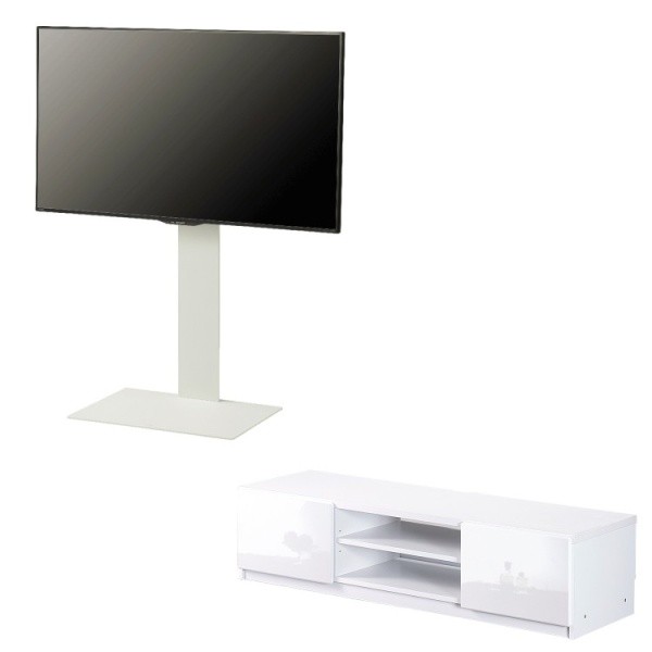 テレビ スタンド ローボード セット 幅120cm テレビ台 2台 組合せ 単体