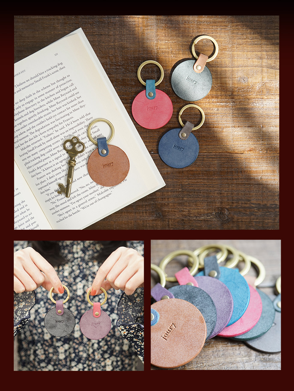 キーホルダー 革 名入れ ブランド キーリング おしゃれ ネームタグ