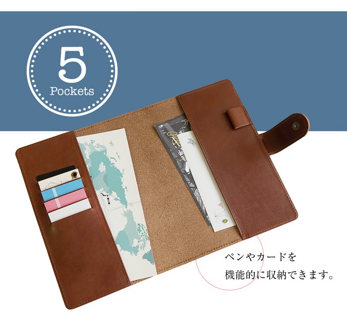 手帳カバー A5 ほぼ日手帳 カズン 革 栃木レザー 送料無料 名