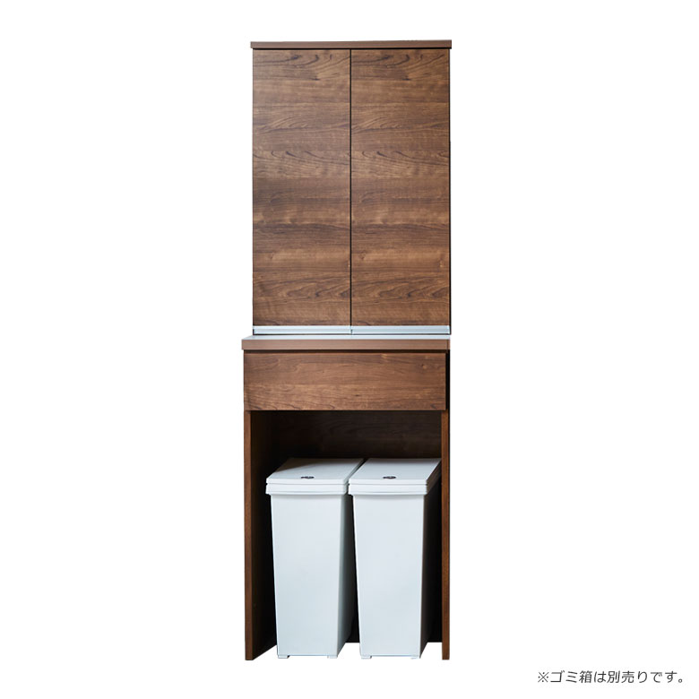 キッチンボード キッチン収納 食器棚 スリム 幅60cm 引き出し収納 オープン収納 開き扉収納 ゴミ箱収納 60cm幅 オープンボード 国産 日本製 収納 引出し収納_1