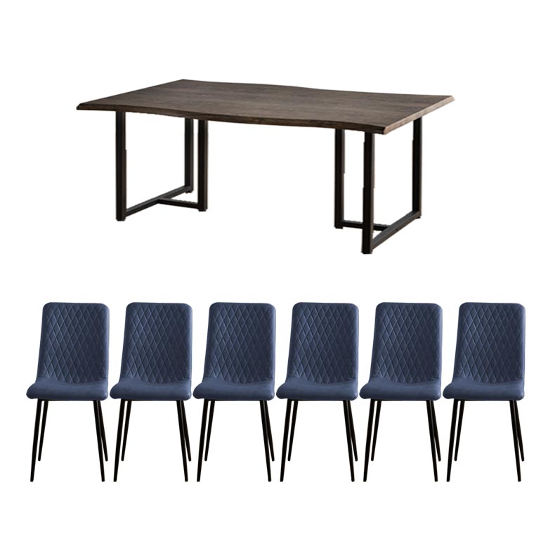 未来商会 ダイニングテーブルセット 7点セット 6脚 ダイニングチェア 6