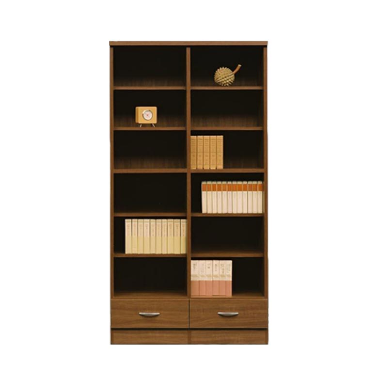 書棚 本棚 幅90cm おしゃれ 北欧 オープンシェルフ 完成品 木製 白 大容量 高さ180cm ホワイト 国産 シェルフの画像