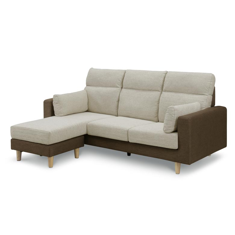 ソファ 3人掛け カウチソファ ソファー おしゃれ 3人掛けソファ カウチ 幅195 ファブリック sofa 3P シリコンフィル ウレタン ウェービングベルト_2