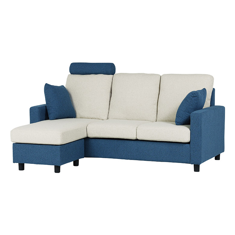 カウチソファ 3人掛け スツール オットマン 組み替え 3WAY ツートン