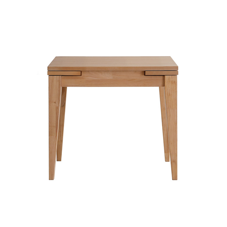 伸長式 ダイニングテーブル 単品 3段階 木製 天然木 80cm 100cm 120cm 伸長 伸縮 テーブル 2人用 4人用 北欧 シンプル_2