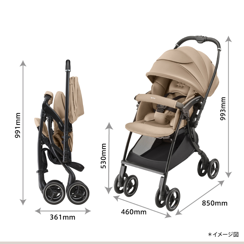 アップリカ（Aprica） ベビーカー a型 ラクーナ クッション BE AI