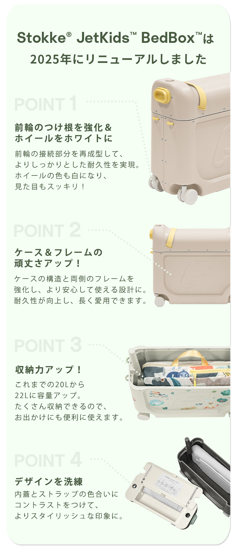 ストッケ ジェットキッズ トラベルバンドル ベッドボックス +