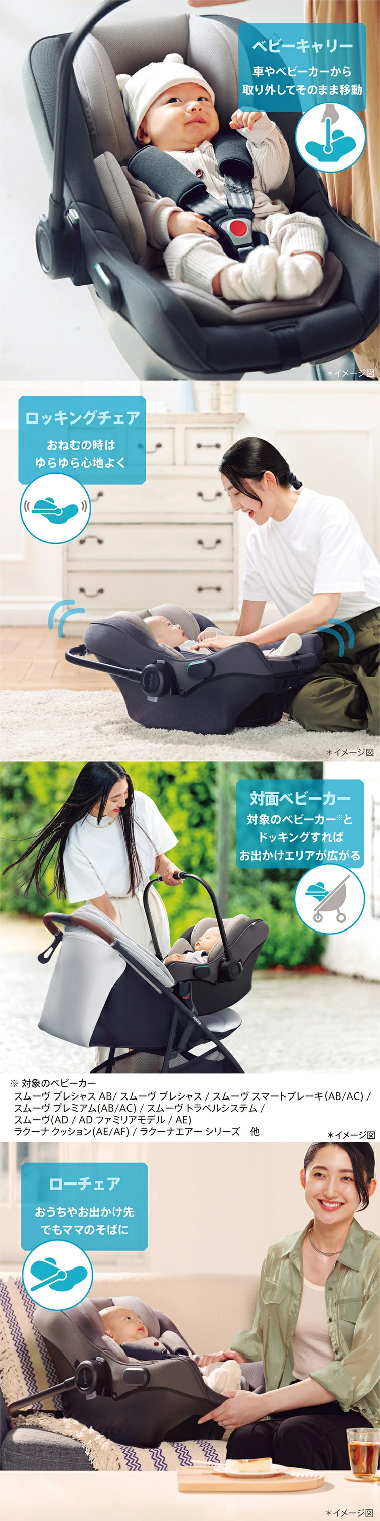 アップリカ スムーヴ プレシャス AB トラベルシステム セット