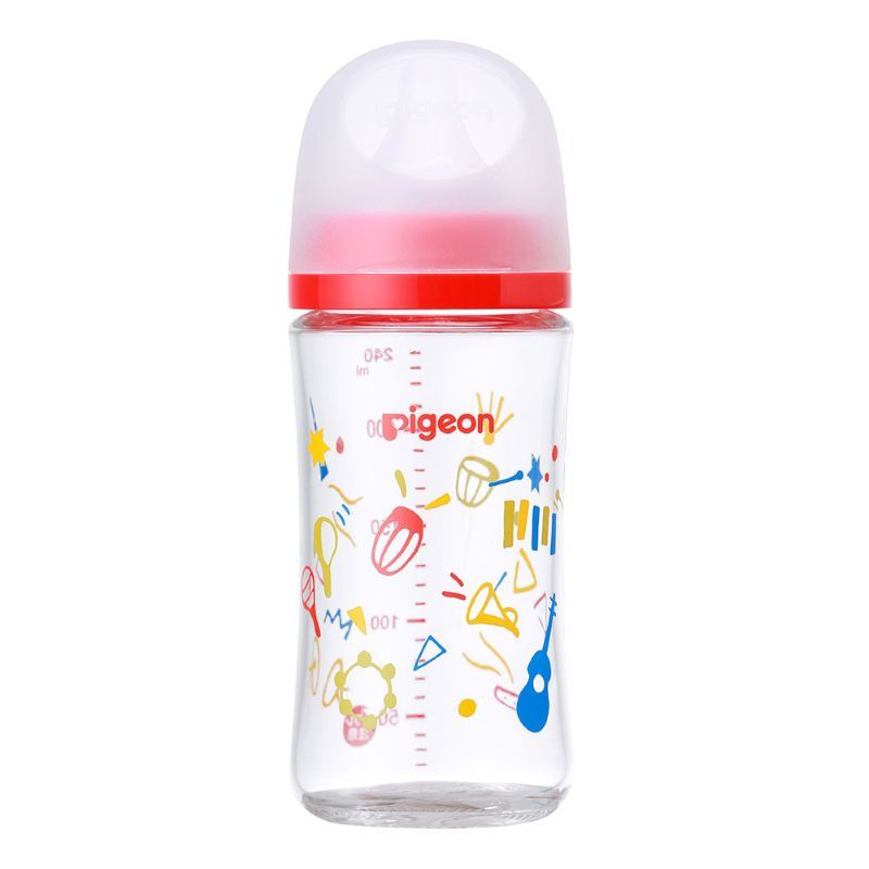 ピジョン 母乳実感 哺乳びん 耐熱ガラス プラスチック 240ml pigeon