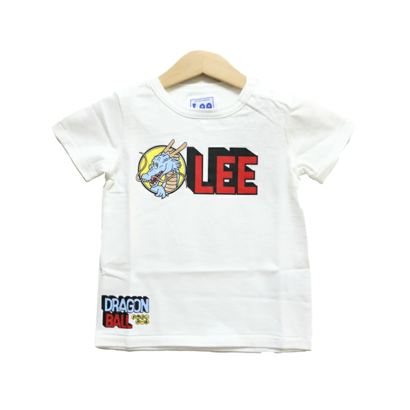 Lee×ドラゴンボール Tシャツ 赤ロゴ 黒ロゴ ホワイト グレー 80 100 110 120 ティーシャツ トップス キッズ 子供 夏服