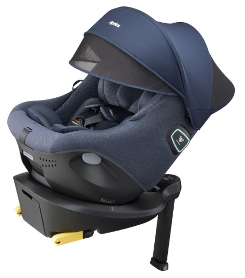 チャイルドシート isofix アップリカ クルリラ プライト ナイトグレー ナイトネイビー GR NV Cururila 回転式 : u126540  : ナチュラルベビー Natural Baby - 通販 - Yahoo!ショッピング