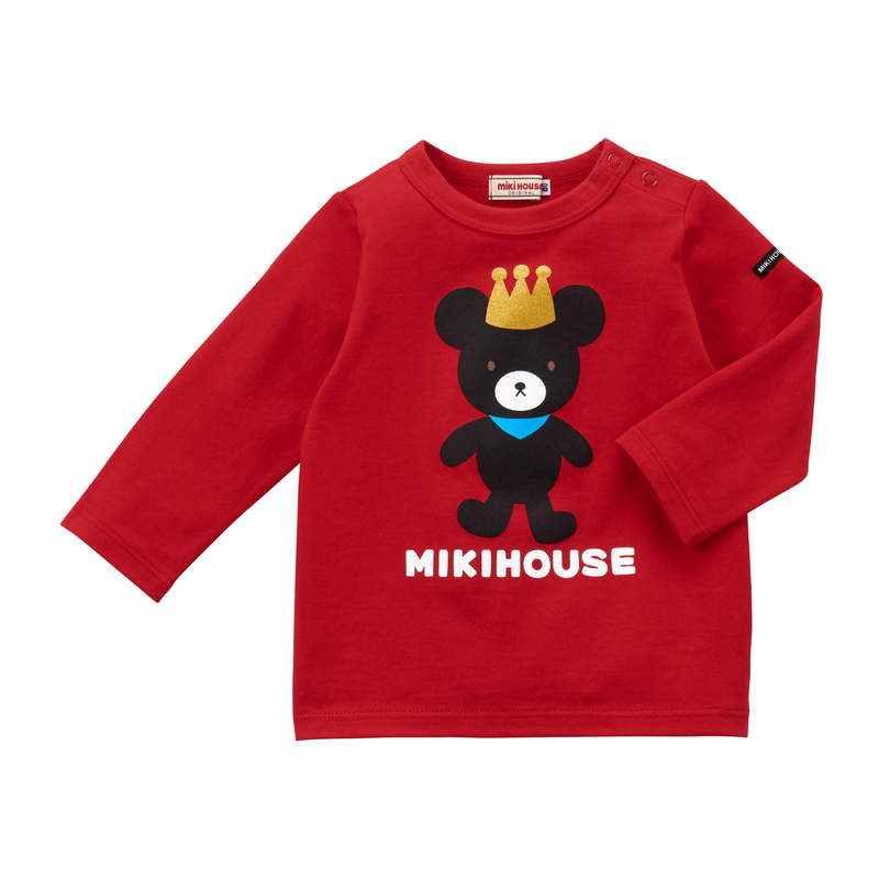 ミキハウス mikihouse キングくん 長袖Ｔシャツ ロンティ 通年 保育園 着替え