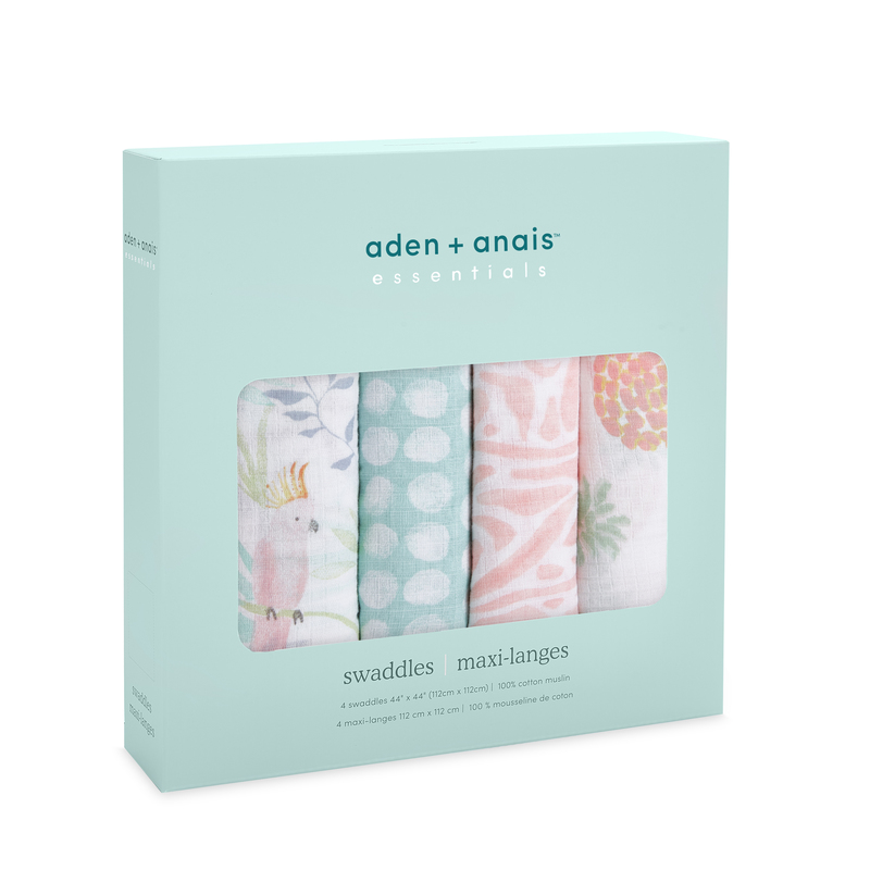 ♡【新品】aden ＋anais おくるみギフトセット　4点セット aden + anais] オーガニックおくるみ - 4枚セット – blossom39