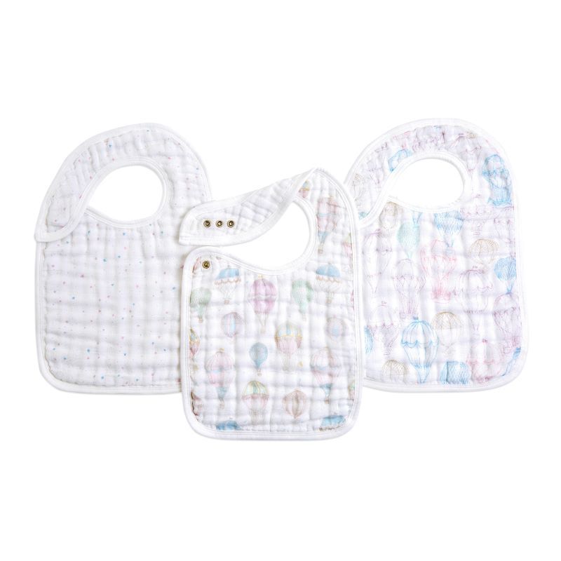 エイデンアンドアネイ aden+anais モスリン オーガニック スナップ付きビブ よだれかけ 3枚入り ビブ よだれかけ 出産準備 出産祝い ギフト 赤ちゃん 簡単ケア |  | 03