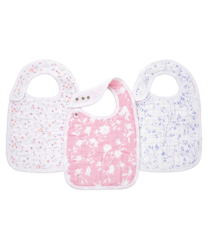 エイデンアンドアネイ aden+anais モスリン オーガニック スナップ付きビブ よだれかけ 3枚入り ビブ よだれかけ 出産準備 出産祝い ギフト 赤ちゃん 簡単ケア |  | 08