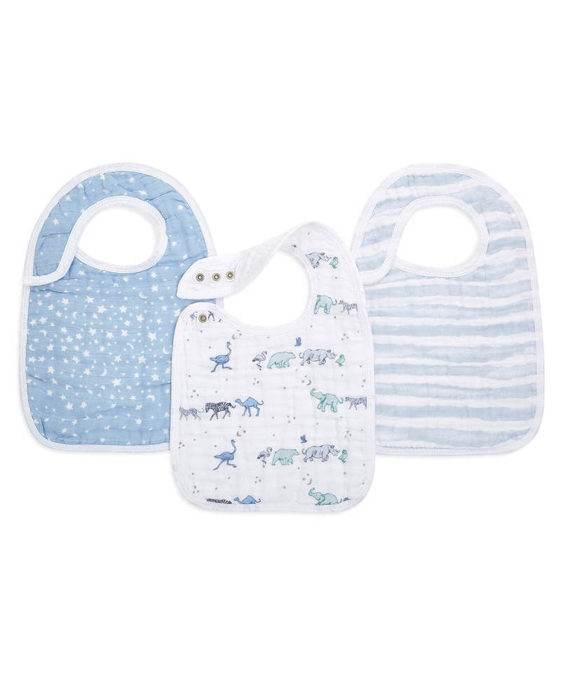 エイデンアンドアネイ aden+anais モスリン オーガニック スナップ付きビブ よだれかけ 3枚入り ビブ よだれかけ 出産準備 出産祝い ギフト 赤ちゃん 簡単ケア |  | 09
