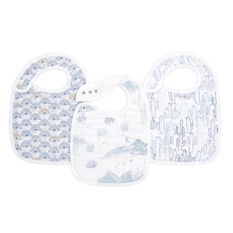 エイデンアンドアネイ aden+anais モスリン オーガニック スナップ付きビブ よだれかけ 3枚入り ビブ よだれかけ 出産準備 出産祝い ギフト 赤ちゃん 簡単ケア |  | 05