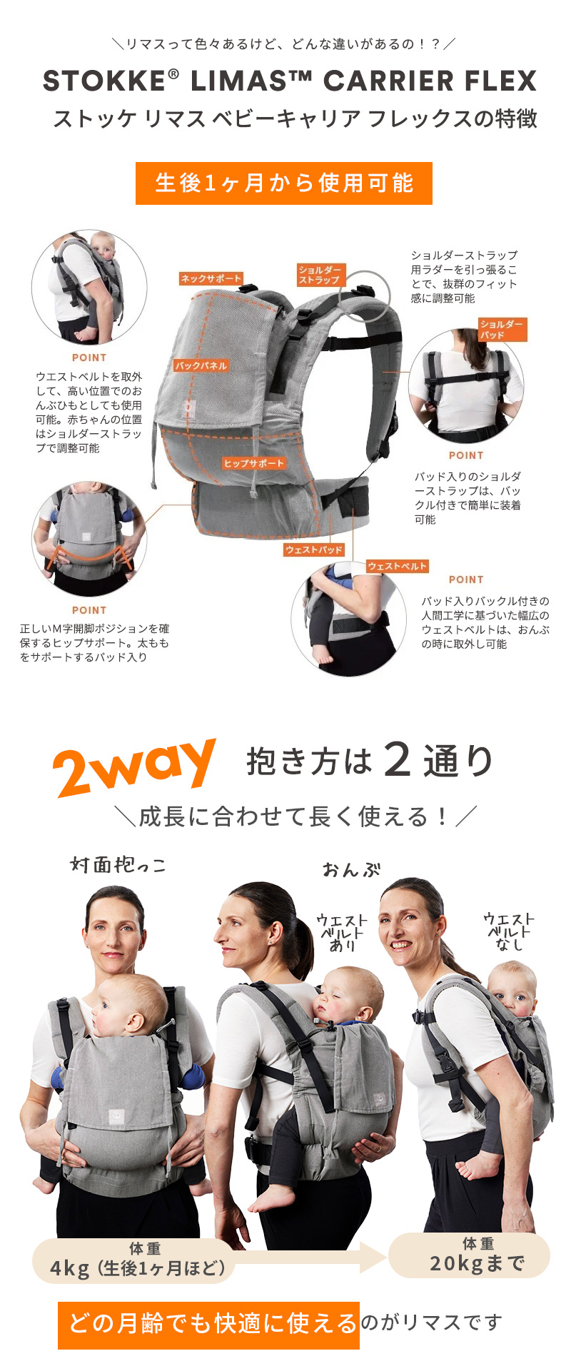 ストッケ リマス ベビーキャリア フレックス STOKKE LIMAS