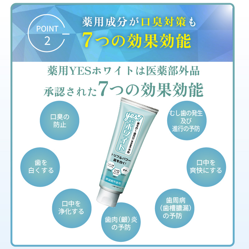 薬用YESホワイト 医薬部外品 100g ホワイトニング 歯磨き粉 口臭ケア 