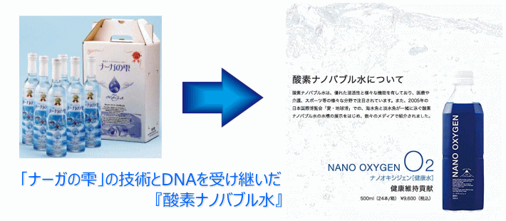 酸素ナノバブル水 NANO OXYGEN ナノオキシジェン 500ml×24