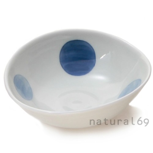 和食器 おしゃれ 波佐見焼 小鉢 康創窯 染付絵変り だえん変型小鉢