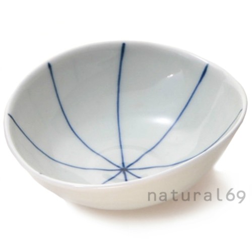 和食器 おしゃれ 波佐見焼 小鉢 康創窯 染付絵変り だえん変型小鉢