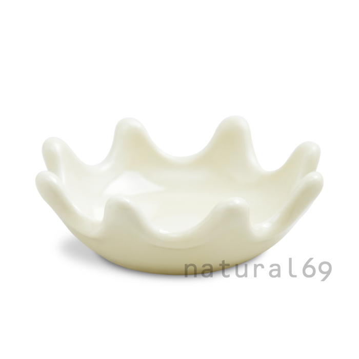 natural69 和食器 おしゃれ 波佐見焼 ミルククラウン 箸置き豆鉢
