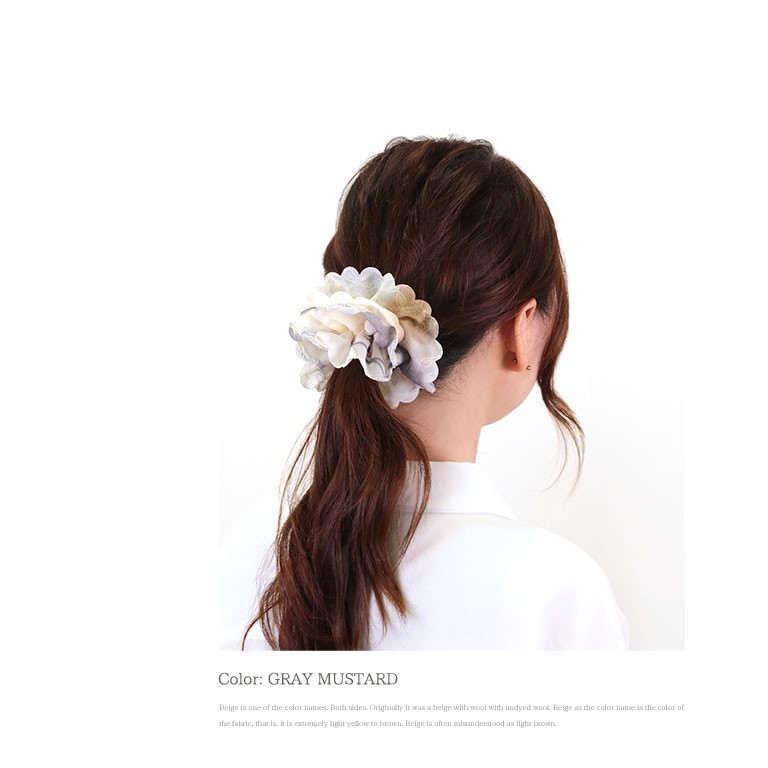 50%%OFF 10/31迄 SALE ふんわりボリューム ミックスカラーシュシュ花柄 レース ヘアアクセサリー 大人 可愛い ヘアゴム 韓国  レディース :acch407:NATURAL BERRY ACC - 通販 - Yahoo!ショッピング