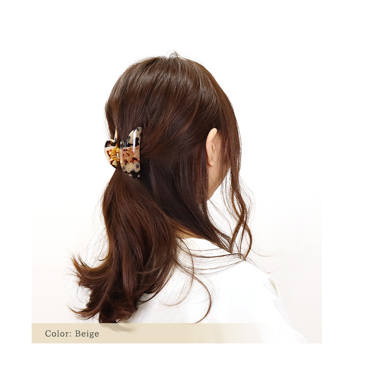 NATURAL BERRY（ナチュラルベリー） べっ甲風 バンスクリップ 7.5cm幅