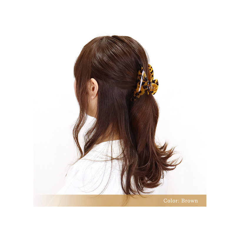 NATURAL BERRY（ナチュラルベリー） べっ甲風 バンスクリップ 10.2cm幅