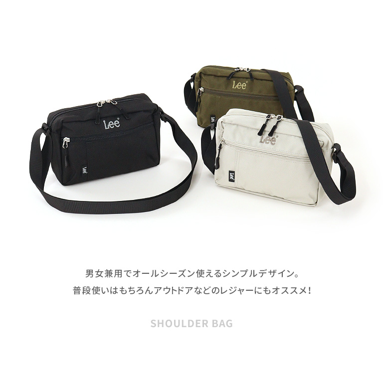 LEE ミニバッグパック 撥水加工 斜め掛け ベージュ 男女兼用 楽天市場】Lee リー ショルダーバッグ 軽量 レディース メンズ