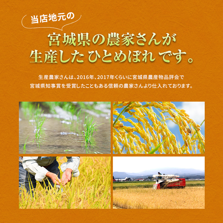 米 10kg ひとめぼれ 宮城県産 令和7年産 特別栽培米 5kg×2袋 玄米 10