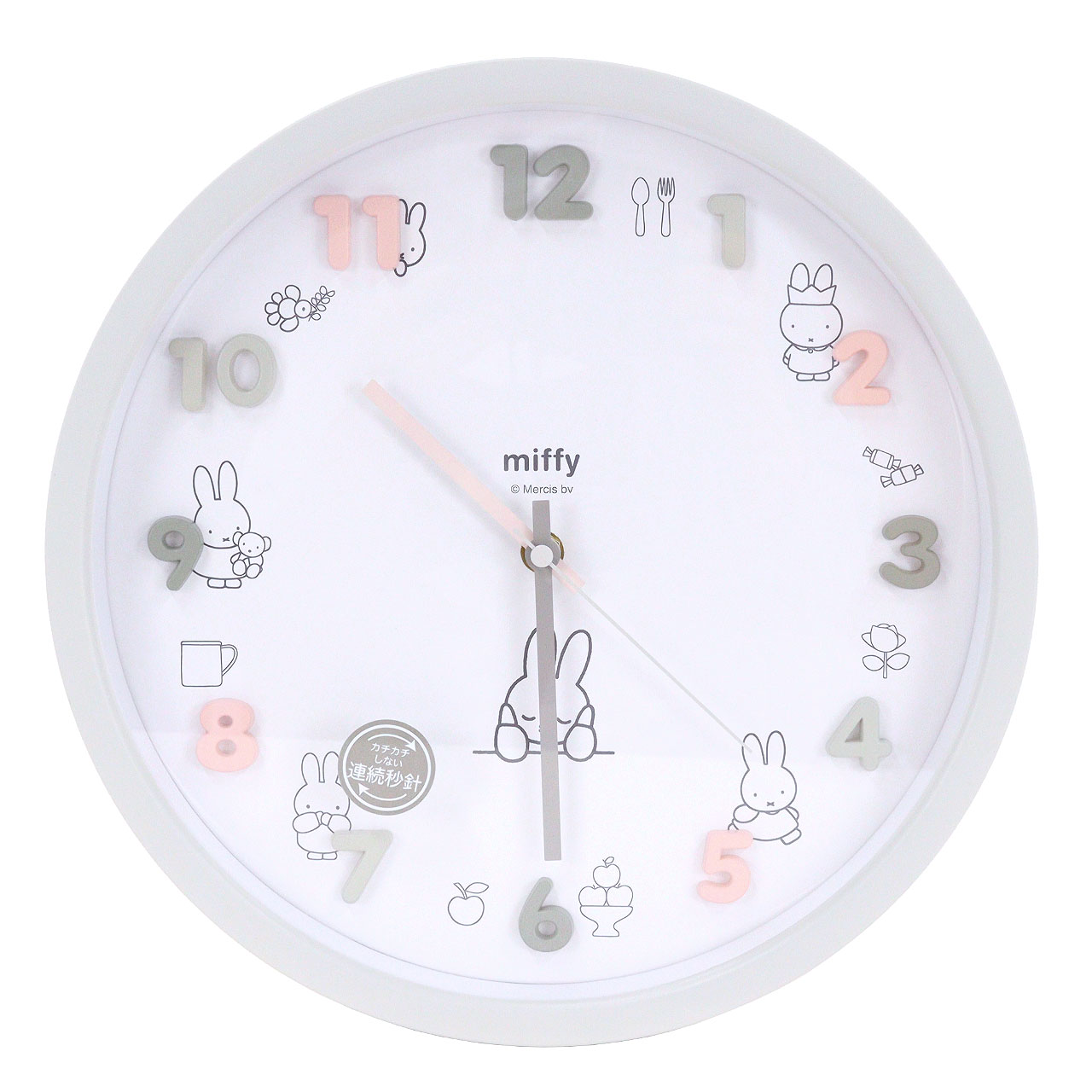 Miffy（ミッフィー） アイコンウォールロック 壁掛け時計 カチカチ