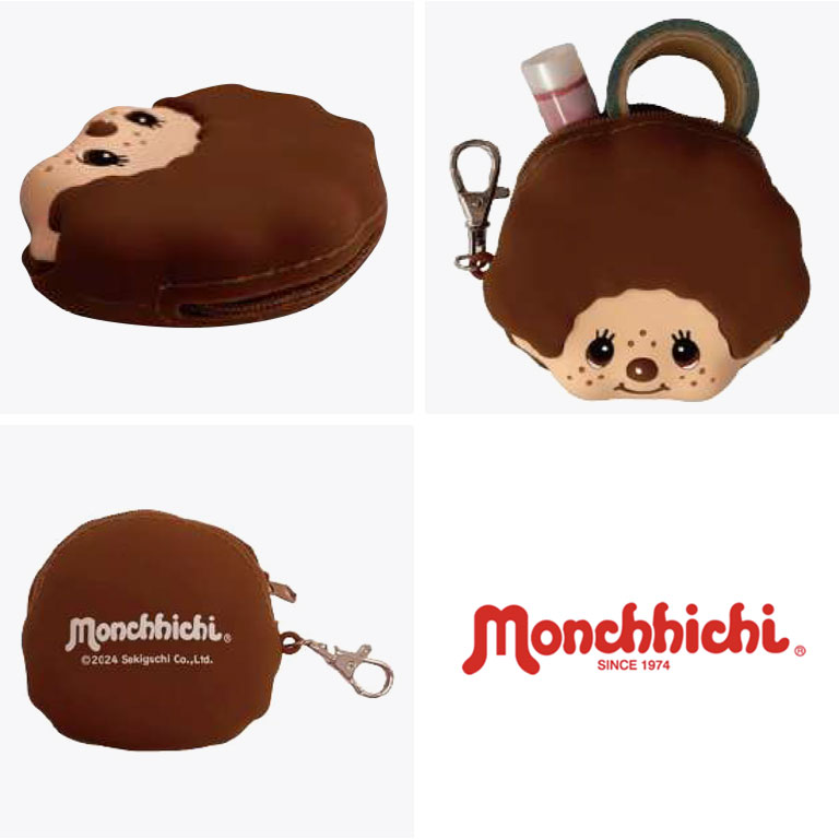 モンチッチ シリコンフェイスコインケース 小物入れ ミニ コンパクト