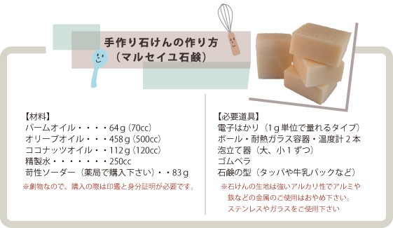 手作り石けんレシピ