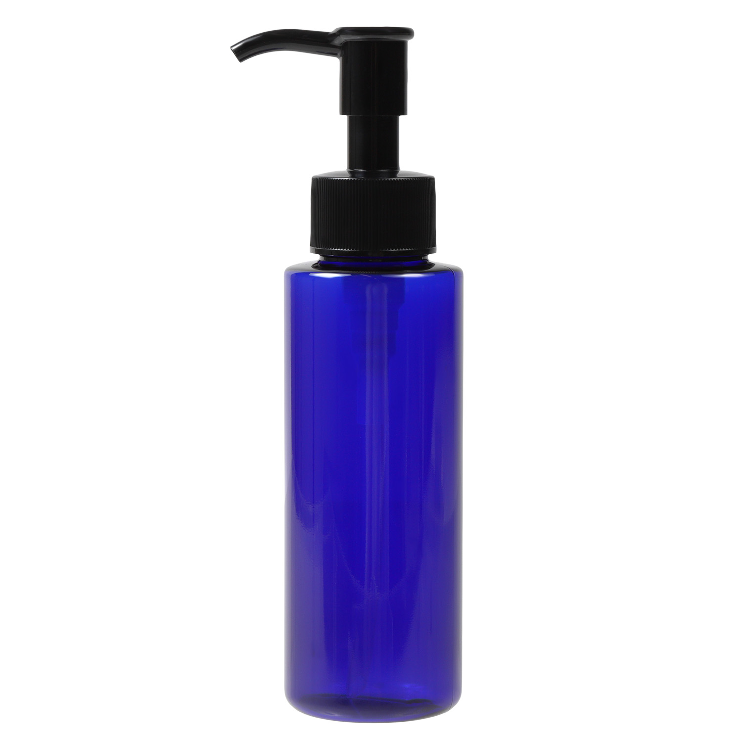 自然化粧品研究所 PETボトル ポンプ コバルトブルー 青 100mL : 自然