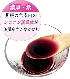 紫根の色素内のシコニン誘導体がお肌をすこやかに!