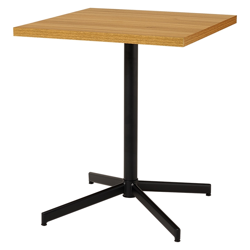 テーブル 60×60cm 1本足 スクエア 正方形 カフェテーブル 組立式