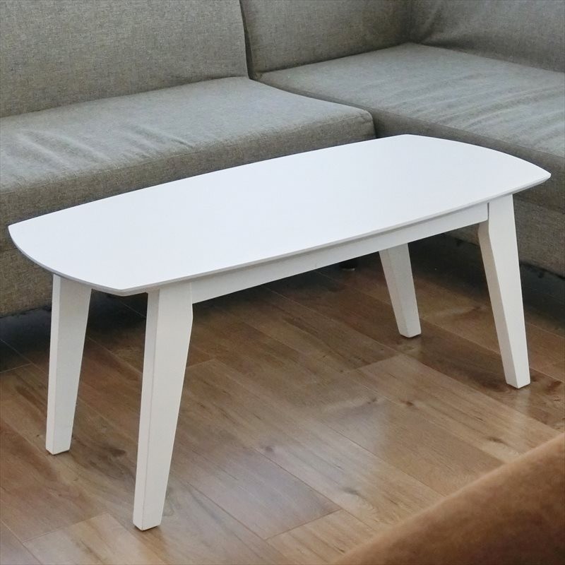 テーブル おしゃれ ホワイト 幅 90 奥行 45 高さ 40 cm 白 ロー
